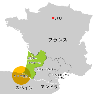 バスクの地図